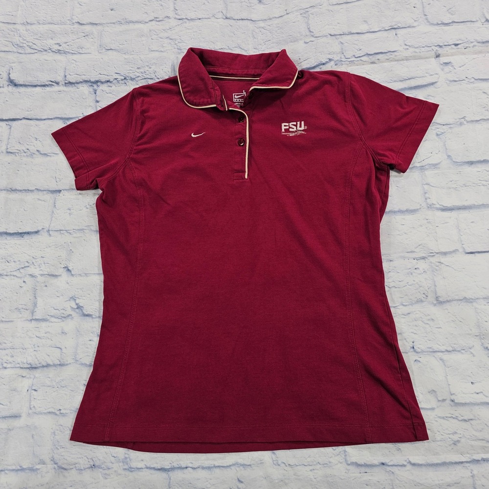 Florida State University Nike FSU Polo Youth Girls L 12-14 Short Sleeve